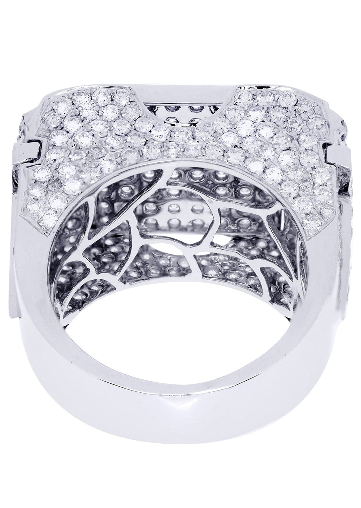 White Gold Mens Diamond Ring| 5.23 Carats| 19.18 Grams