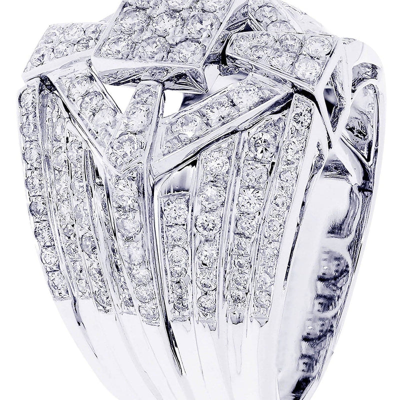 White Gold Mens Diamond Ring| 1.85 Carats| 14.13 Grams