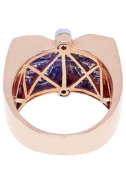 Rose Gold Mens Diamond Ring / Pinky Diamond Ring| 1.3 Carats