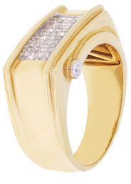 Mens Diamond Ring / Pinky Diamond Ring| 0.63 Carats