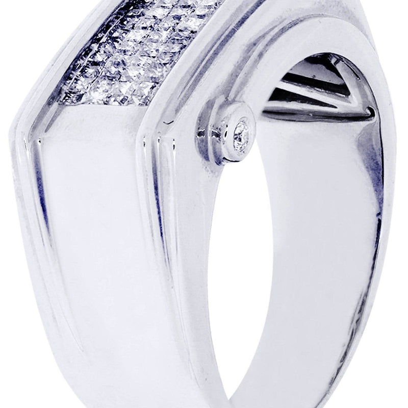 White Gold Mens Diamond Ring| 0.63 Carats| 10.71 Grams