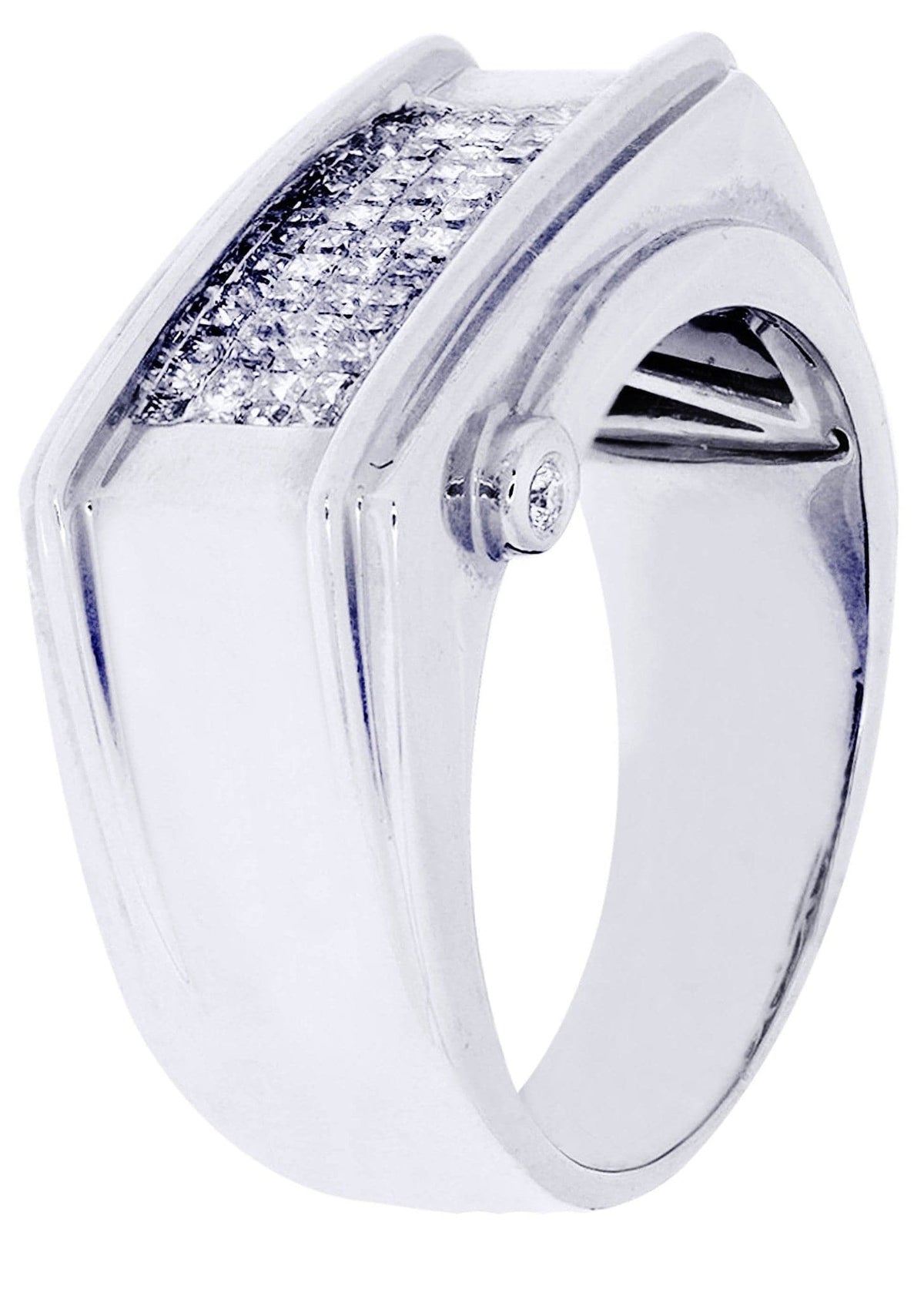 White Gold Mens Diamond Ring| 0.63 Carats| 10.71 Grams