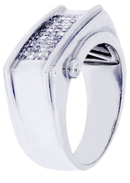 White Gold Mens Diamond Ring| 0.63 Carats| 10.71 Grams