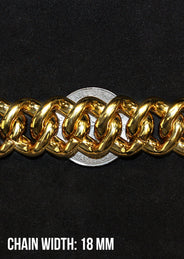 Diamond Gucci Puff Cuban Chain ( 18 MM )