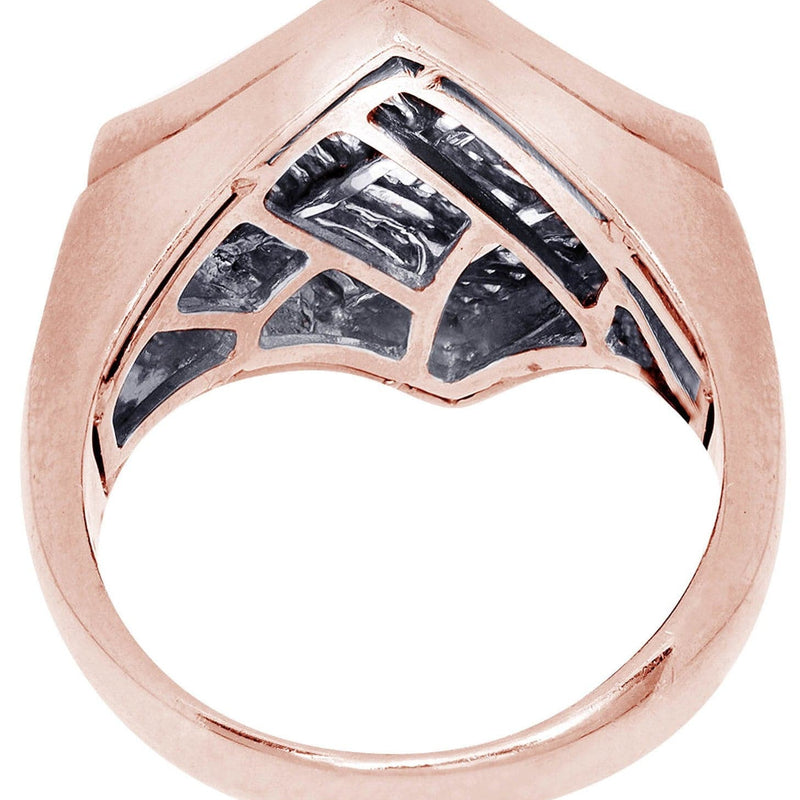 Rose Gold Mens Diamond Ring / Pinky Diamond Ring| 1.35 Carats