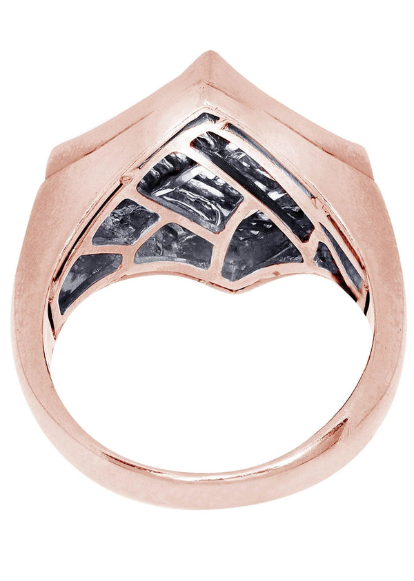 Rose Gold Mens Diamond Ring / Pinky Diamond Ring| 1.35 Carats