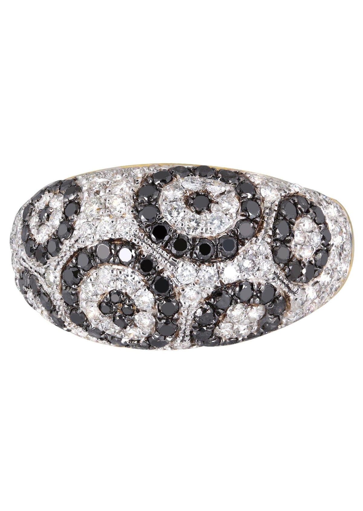 14K Ladies Black Diamond Cocktail Ring | 1.86 Carats  5.41 Grams