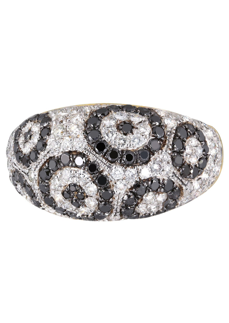 14K Ladies Black Diamond Cocktail Ring | 1.86 Carats  5.41 Grams