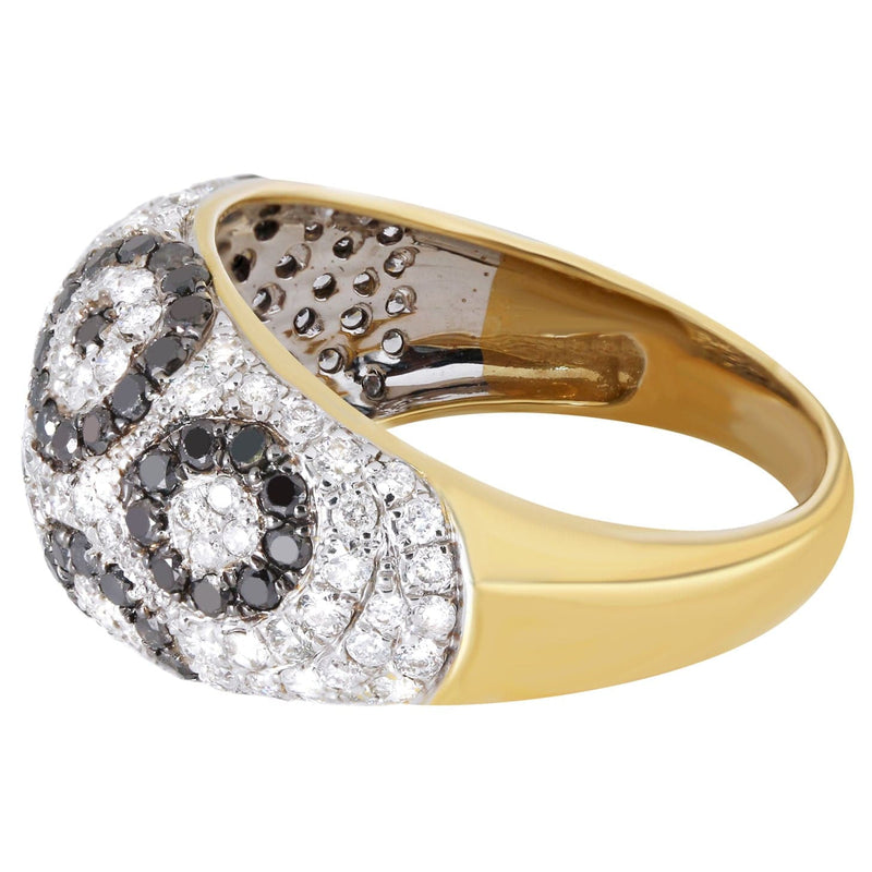 14K Ladies Black Diamond Cocktail Ring | 1.86 Carats  5.41 Grams