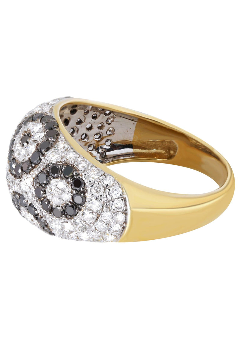 14K Ladies Black Diamond Cocktail Ring | 1.86 Carats  5.41 Grams