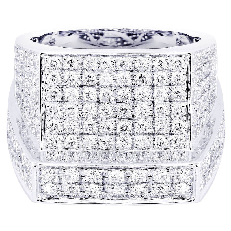 White Gold Mens Diamond Ring| 2.28 Carats| 14.32 Grams