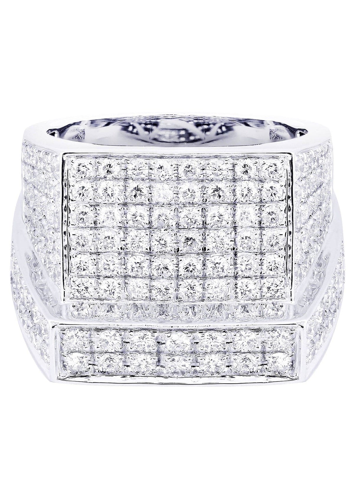 White Gold Mens Diamond Ring| 2.28 Carats| 14.32 Grams