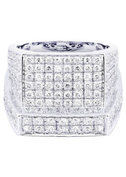 White Gold Mens Diamond Ring| 2.28 Carats| 14.32 Grams