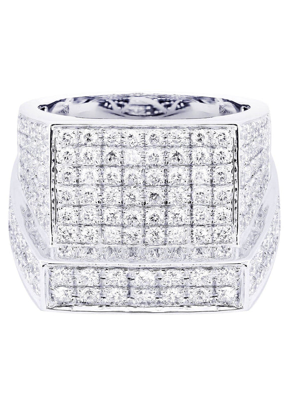 White Gold Mens Diamond Ring| 2.28 Carats| 14.32 Grams