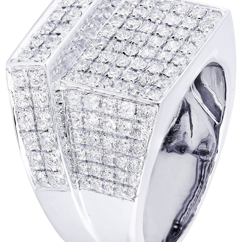 White Gold Mens Diamond Ring| 2.28 Carats| 14.32 Grams