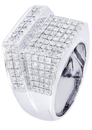 White Gold Mens Diamond Ring| 2.28 Carats| 14.32 Grams