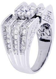 White Gold Mens Diamond Ring| 2.56 Carats| 14.72 Grams