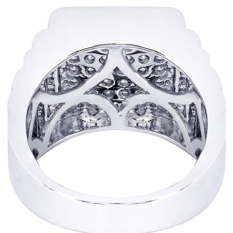 White Gold Mens Diamond Ring| 2.52 Carats| 15.89 Grams