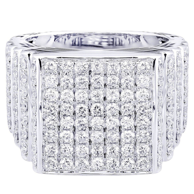White Gold Mens Diamond Ring| 2.52 Carats| 15.89 Grams