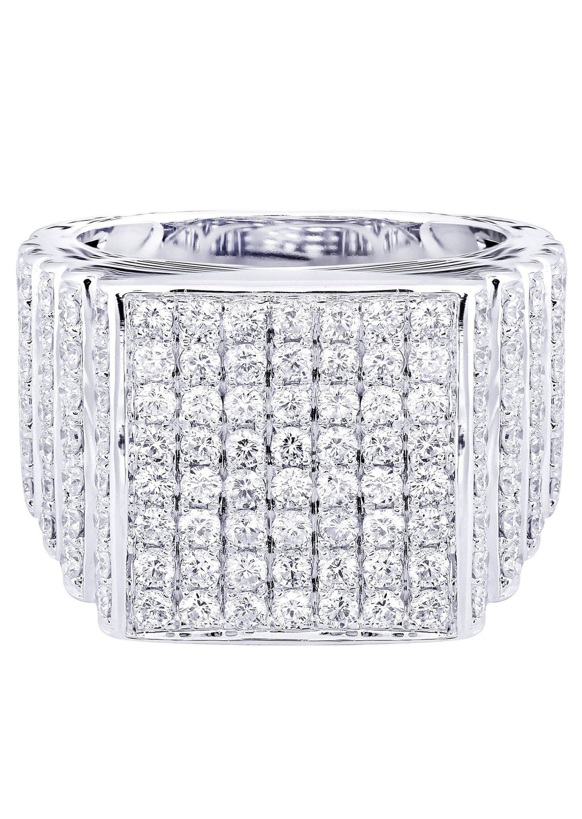 White Gold Mens Diamond Ring| 2.52 Carats| 15.89 Grams