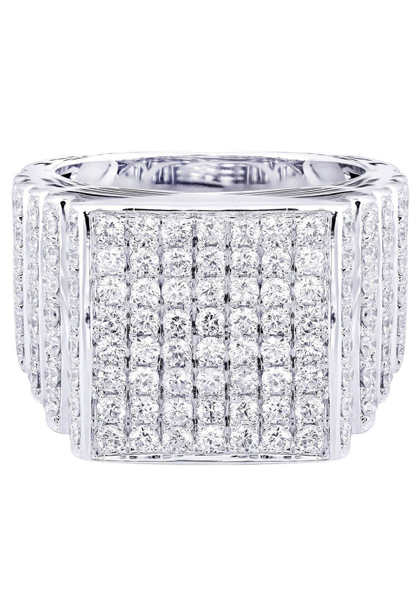 White Gold Mens Diamond Ring| 2.52 Carats| 15.89 Grams