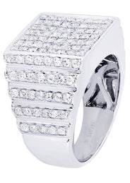 White Gold Mens Diamond Ring| 2.52 Carats| 15.89 Grams