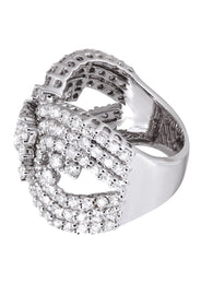 14K Ladies Diamond Cocktail Ring | 3.20 Carats | 10.93 Grams