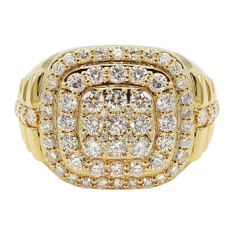 Mens Diamond Ring | 3.26 Carats | 14.27 Grams