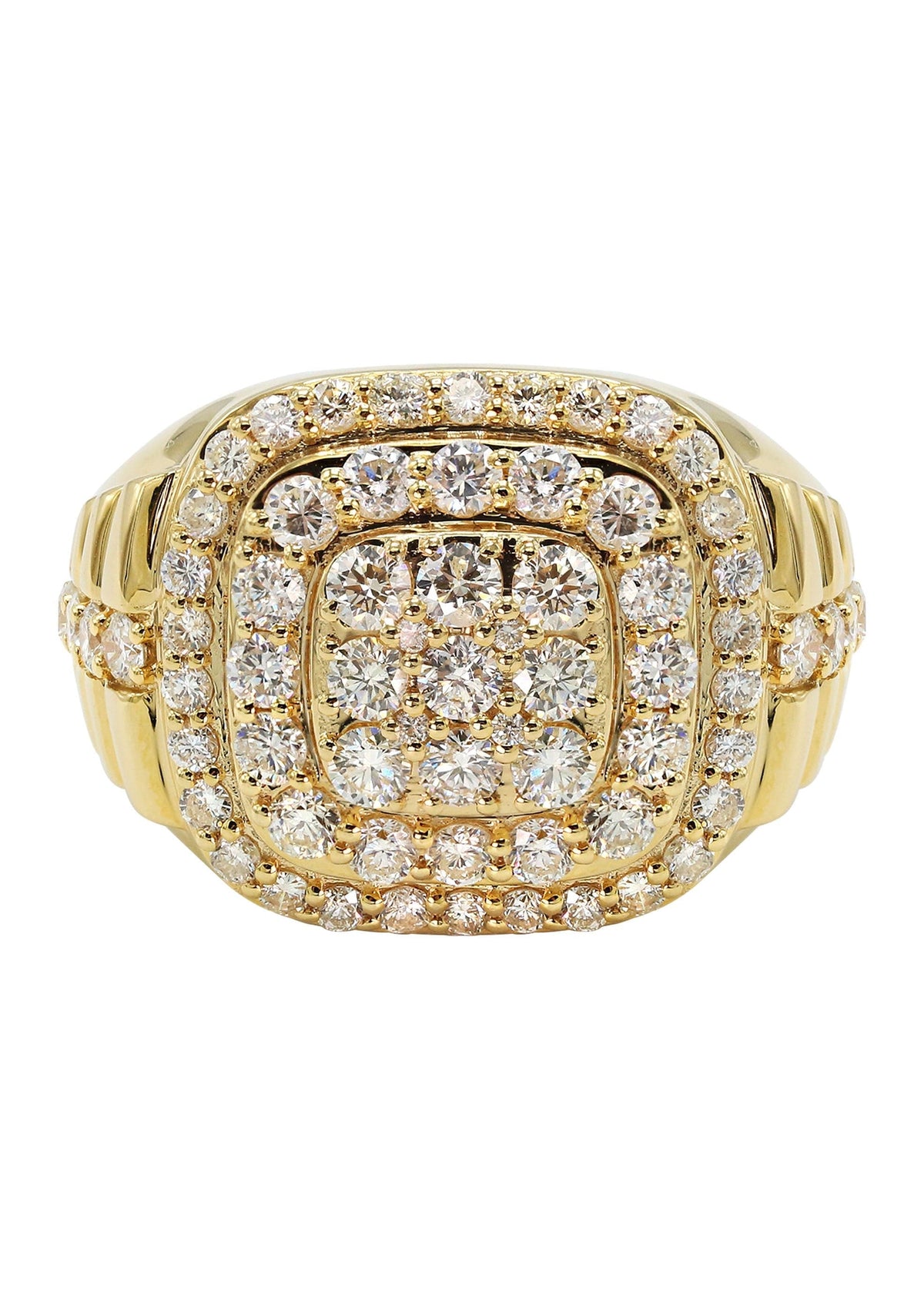 Mens Diamond Ring | 3.26 Carats | 14.27 Grams