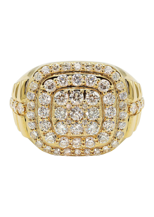 Mens Diamond Ring | 3.26 Carats | 14.27 Grams