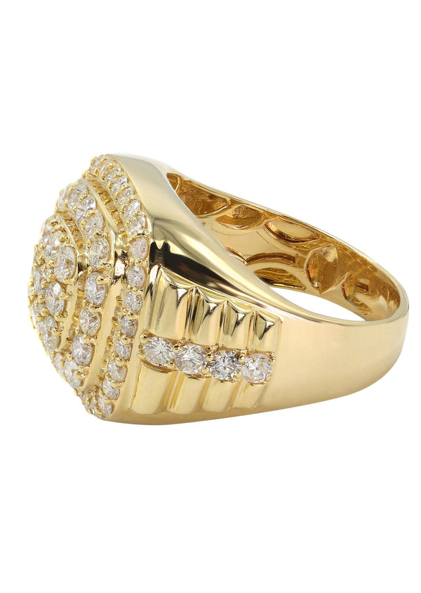 Mens Diamond Ring | 3.26 Carats | 14.27 Grams