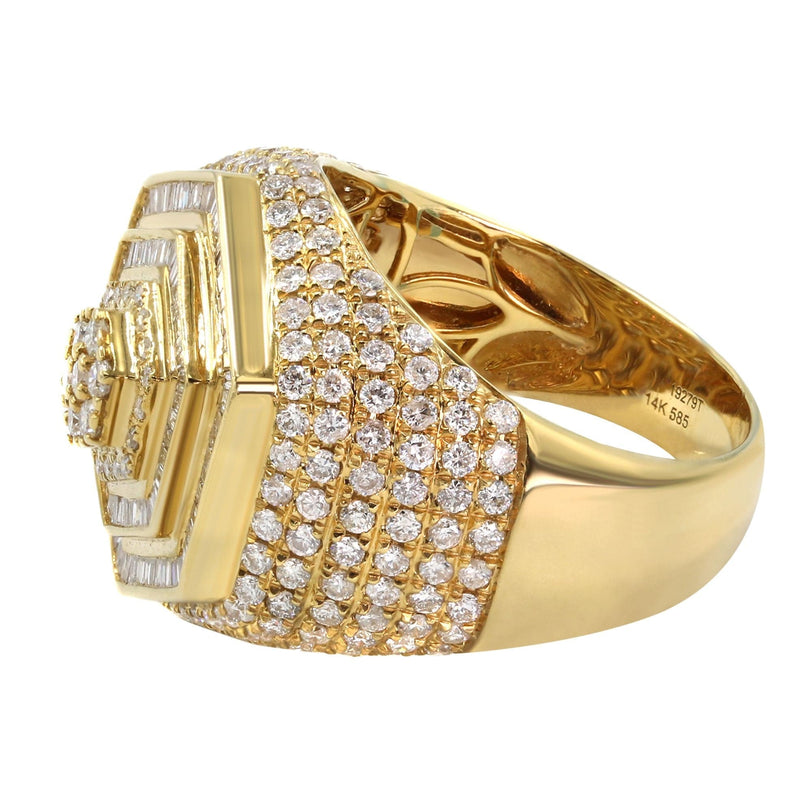 Mens Diamond Ring | 2.83 Carats | 13.29 Grams