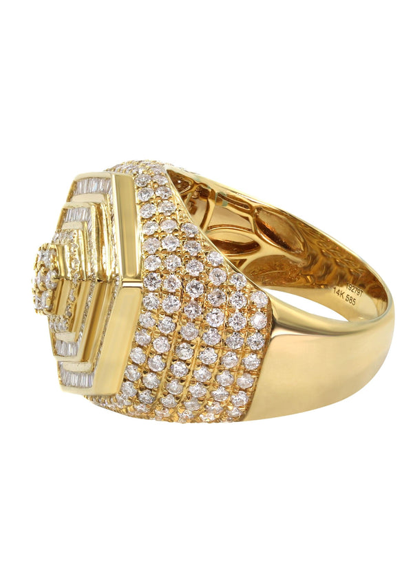 Mens Diamond Ring | 2.83 Carats | 13.29 Grams