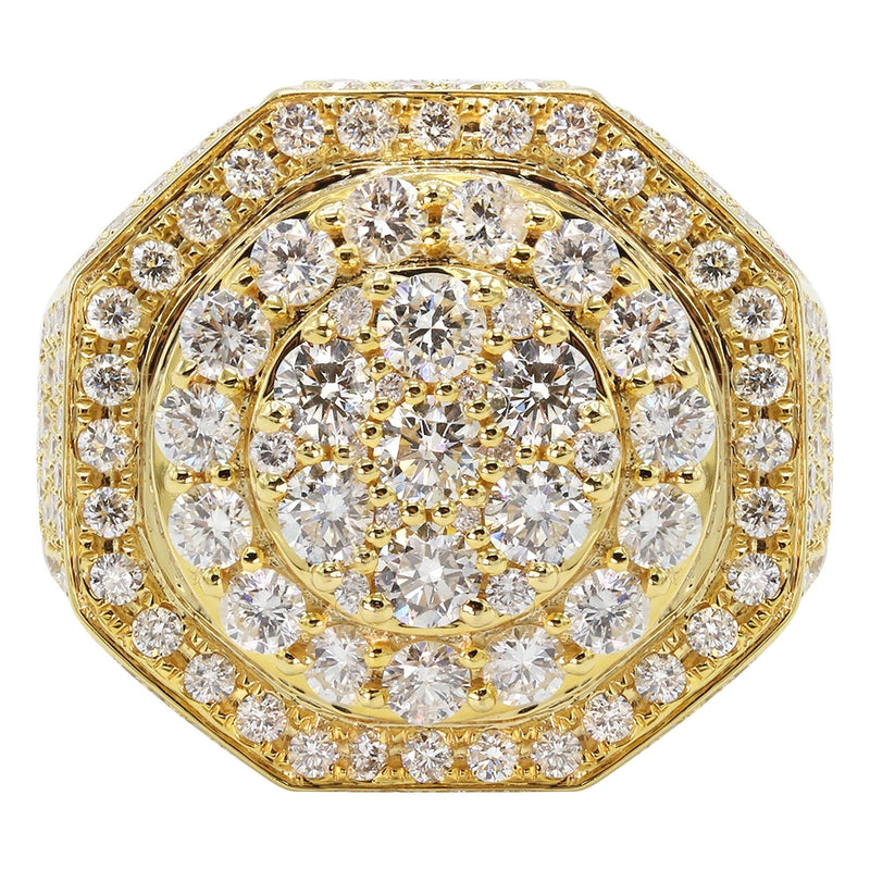 Mens Diamond Ring | 5.92 Carats | 17.72 Grams