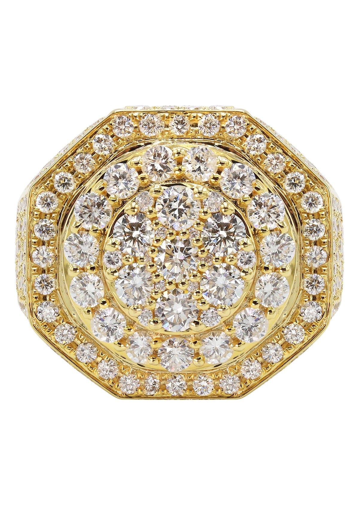 Mens Diamond Ring | 5.92 Carats | 17.72 Grams