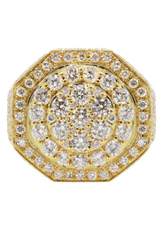 Mens Diamond Ring | 5.92 Carats | 17.72 Grams