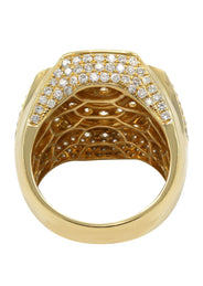 Mens Diamond Ring | 4.08 Carats | 17.1 Grams | 14K Yellow Gold