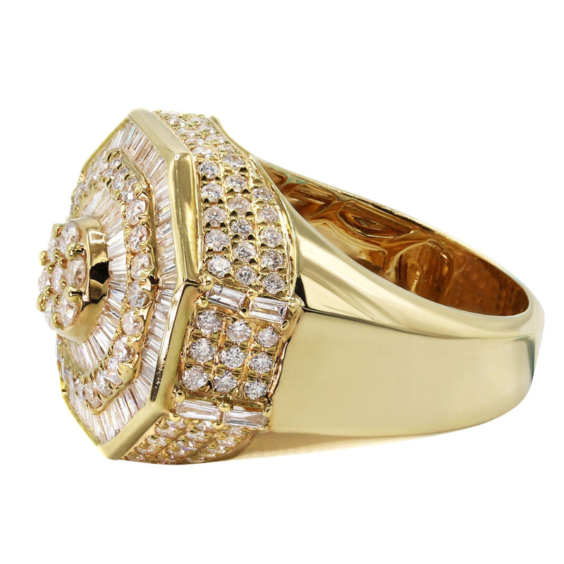 Mens Diamond Ring | 2.88 Carats | 14.04 Grams