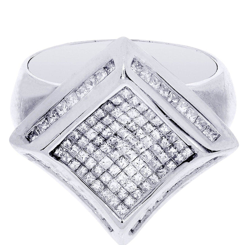 White Gold Mens Diamond Ring| 1.25 Carats| 9.6 Grams