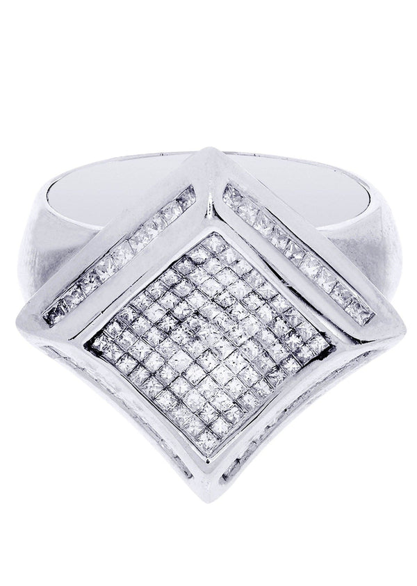 White Gold Mens Diamond Ring| 1.25 Carats| 9.6 Grams
