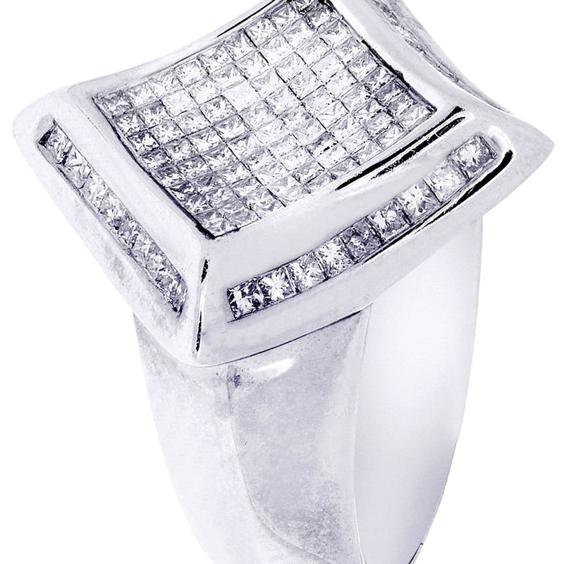 White Gold Mens Diamond Ring| 1.25 Carats| 9.6 Grams