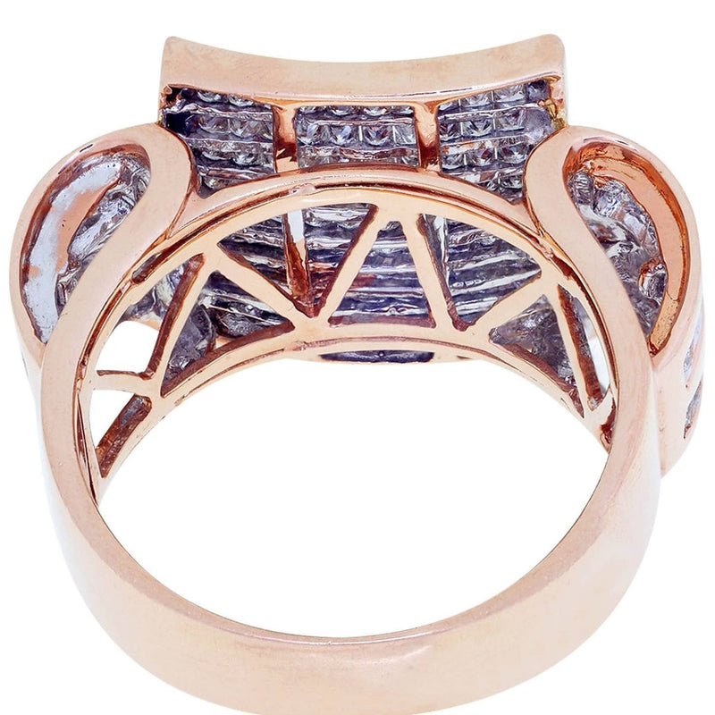 Rose Gold Mens Diamond Ring / Pinky Diamond Ring| 0.43 Carats