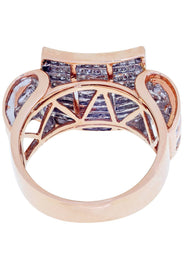 Rose Gold Mens Diamond Ring / Pinky Diamond Ring| 0.43 Carats