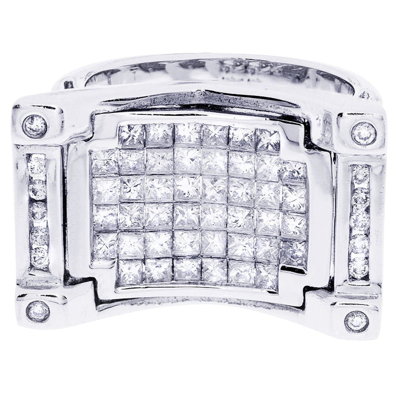 White Gold Mens Diamond Ring| 0.37 Carats| 11.87 Grams