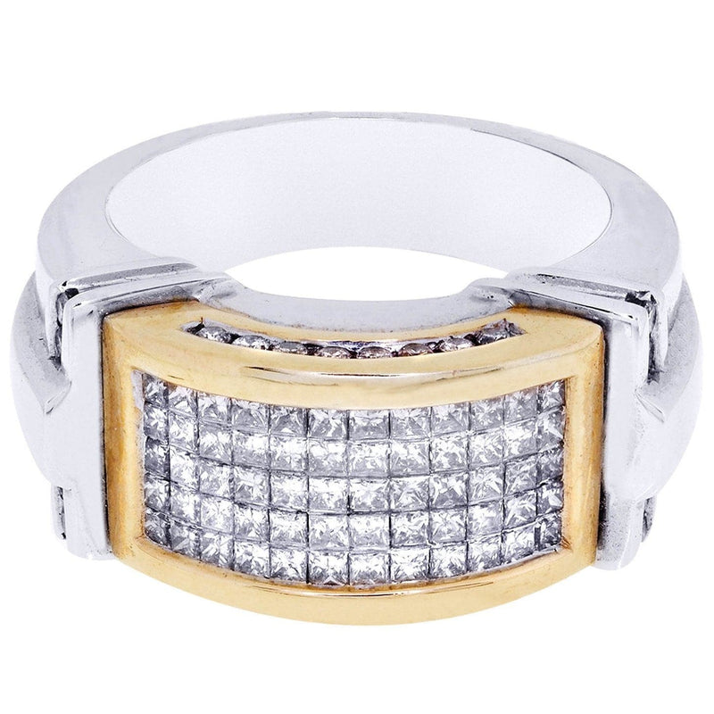 White Gold Mens Diamond Ring| 1.61 Carats| 13.72 Grams