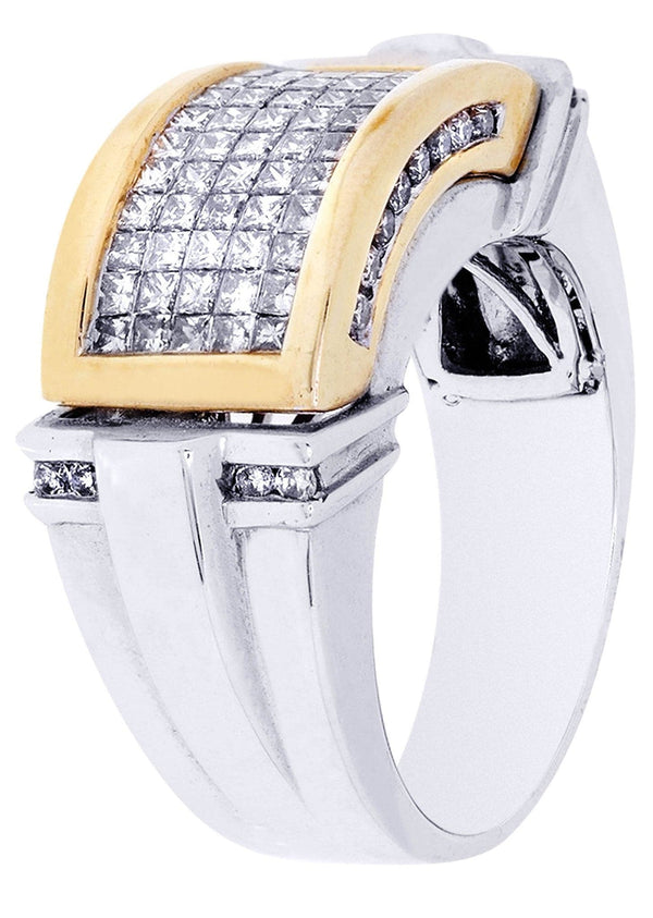 White Gold Mens Diamond Ring| 1.61 Carats| 13.72 Grams
