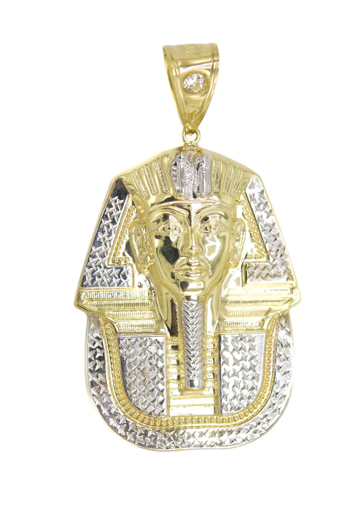 Pharaoh Pendant - Yellow Gold  | Customizable Size | 10K