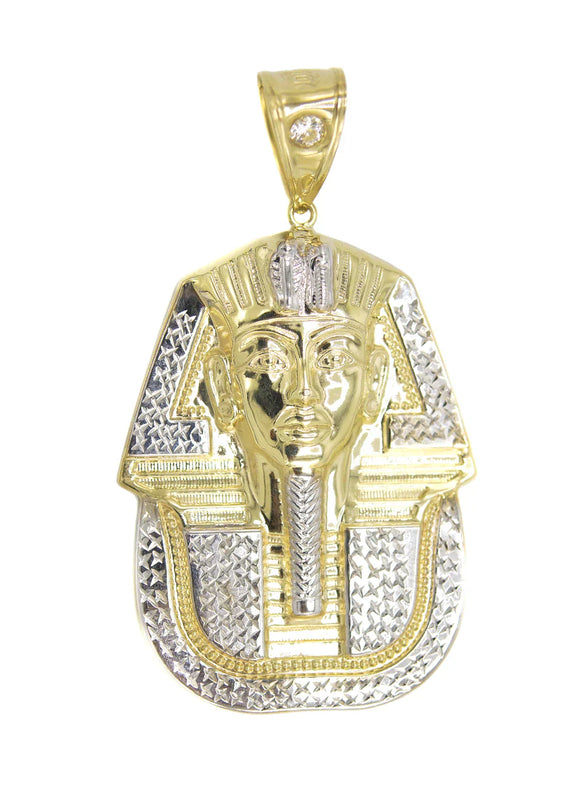 Pharaoh Pendant - Yellow Gold  | Customizable Size | 10K