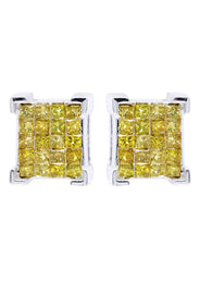 Diamond Earrings For Men | 1.25 Carats 14K White Gold