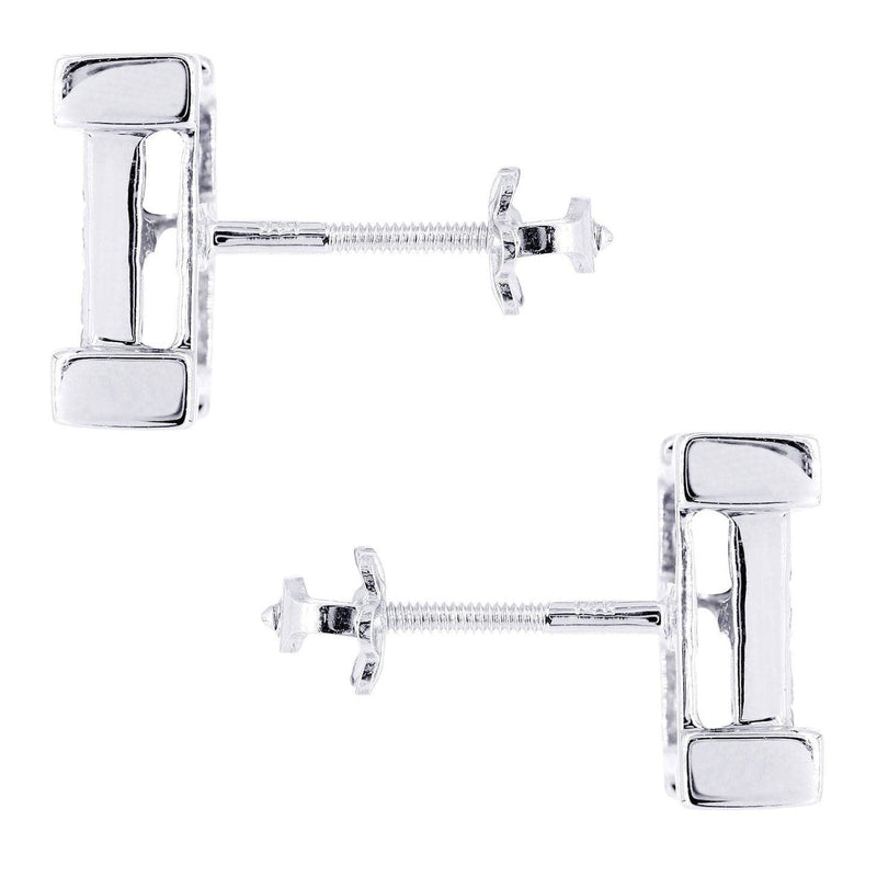 Diamond Earrings For Men | 1.25 Carats 14K White Gold